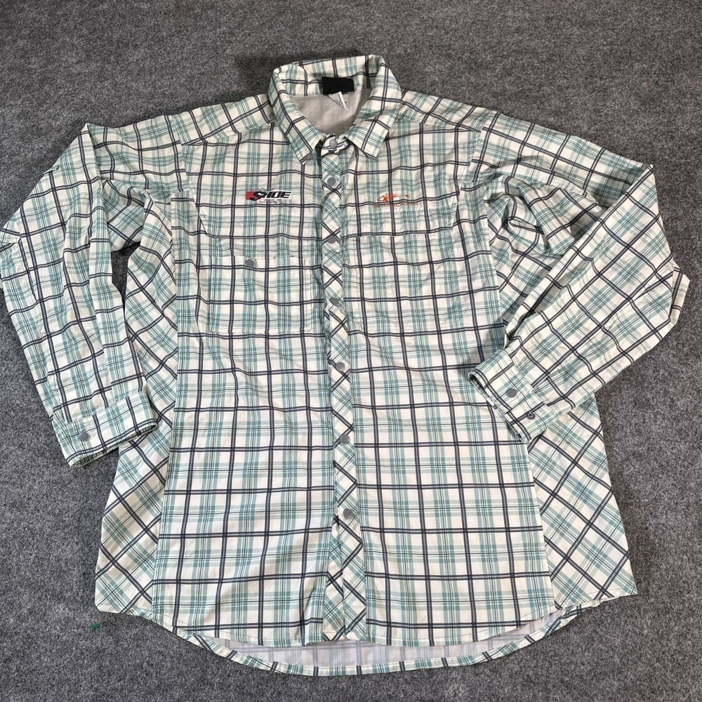 Grundens Long Sleeve Snap Front Vented Performance Fishing Long Shirt Men's XL